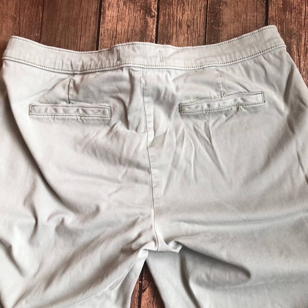 Lila Ryan Soft Green Brushed Cotton Blend Stretch Tapered Pants S… - Picture 5 of 5